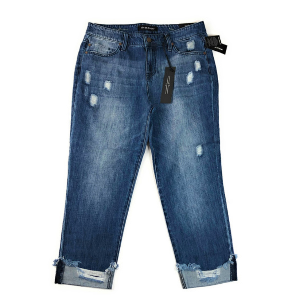 Stitch Fix Liverpool Kennedy Crop Jeans NWT 6/28 - Picture 2 of 5